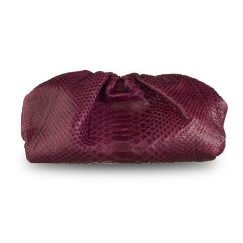 SEFSAN CLUTCH SHINY MAROON FRONT